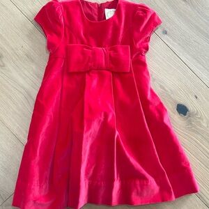 Girls Beaufort bonnet Company red velvet dress, size 6